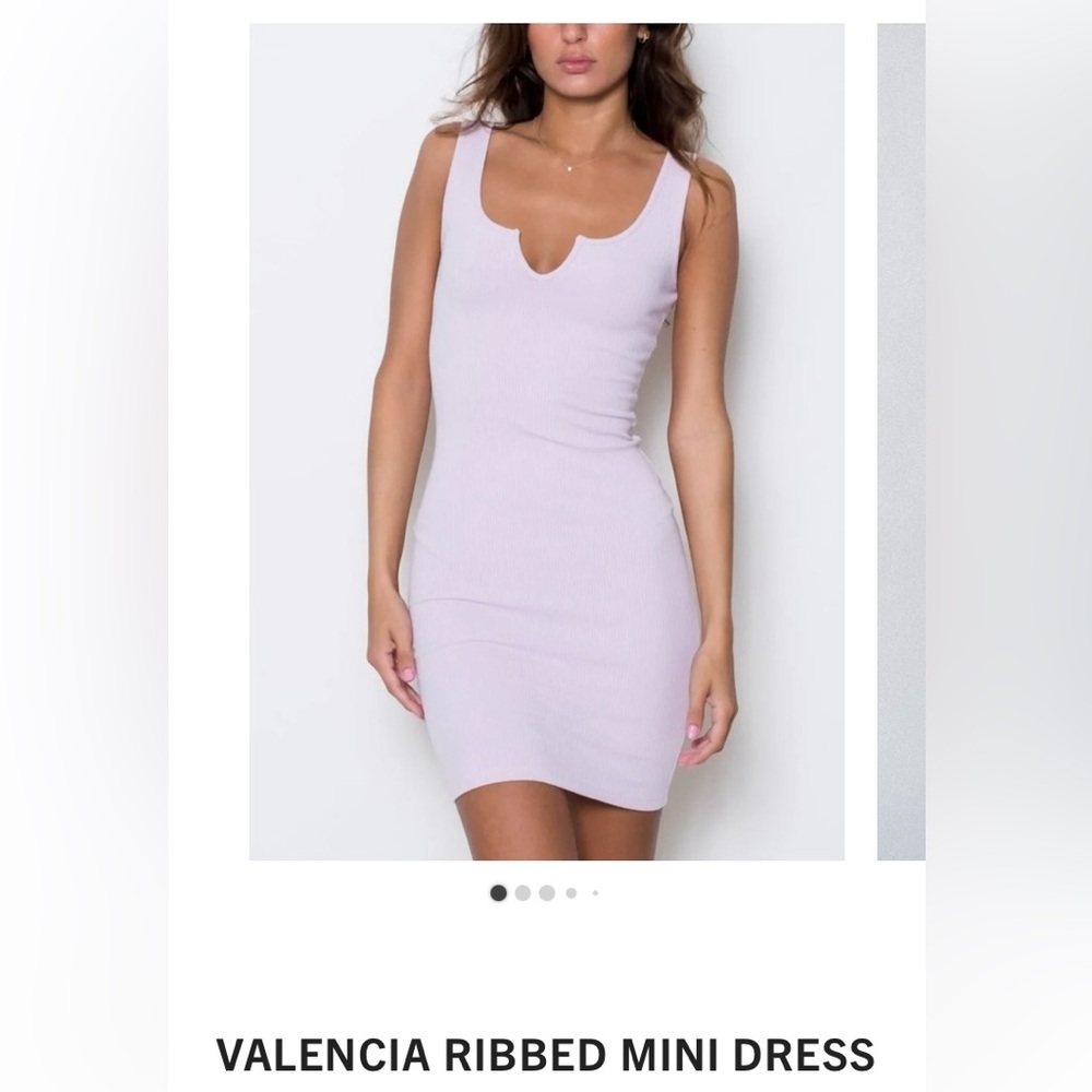 NWT Valencia Ribbed Mini Dress Pink Size Medium, Briavia